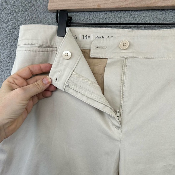 Talbots Cream Ankle Pants - Picture 3 of 11